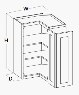 Wall Easy Reach Corner Cabinet