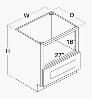 Base Microwave Cabinet