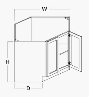 Corner Sink Base
