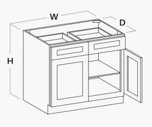 Double Door Standard Base Cabinet