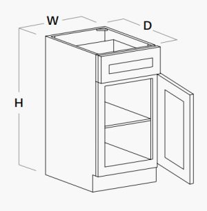 Single Door Standard Base Cabinet